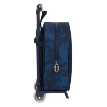 Schulrucksack mit Rädern Batman Legendary Marineblau 22 x 27 x 10 cm