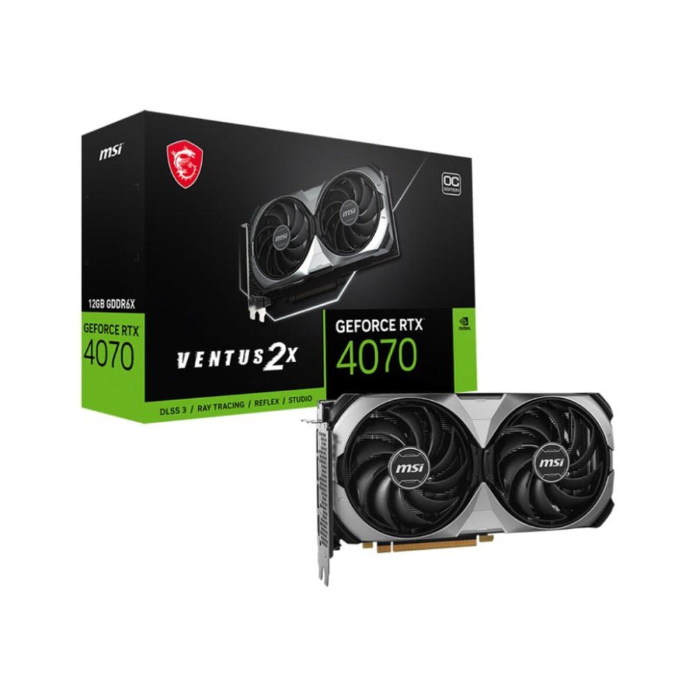 Grafikkarte MSI GEFORCE RTX 4070 VENTUS 2X E 12G OC GEFORCE RTX 4070 12 GB RAM 12 GB GDDR6X