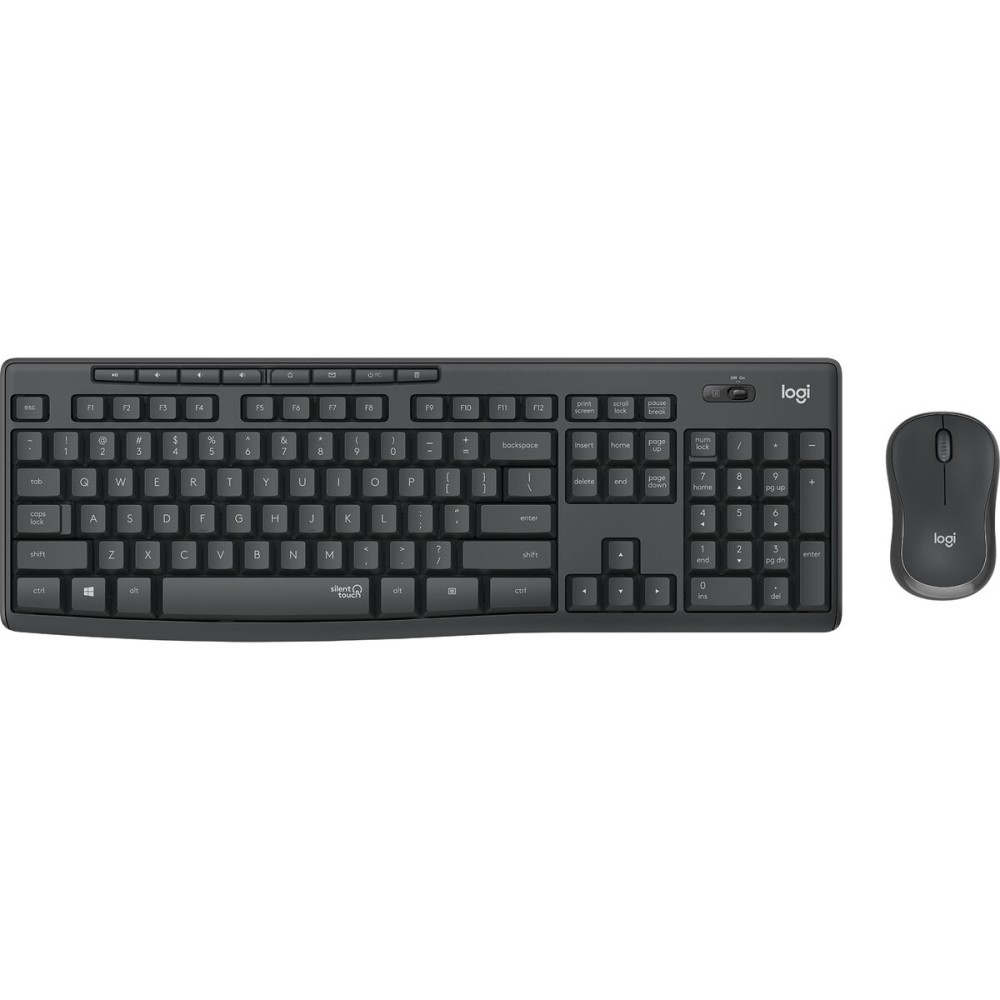 Clavier et souris sans fil Logitech MK295 Noir Espagnol Qwerty QWERTY