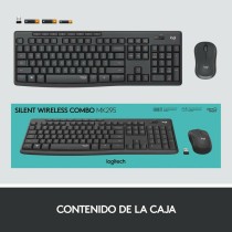 Keyboard and Wireless Mouse Logitech MK295 Black Spanish Qwerty QWERTY