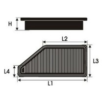 Air filter Green Filters P965020