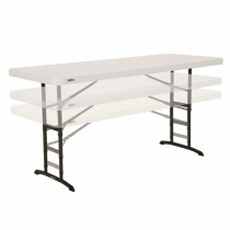 Table Klapptisch Lifetime Weiß rechteckig Stahl Kunststoff 183 x 76 cm