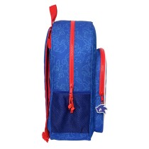 Schulrucksack Sonic Let's roll Marineblau 33 x 42 x 14 cm