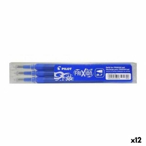 jeu de pièces de rechange Pilot Frixion 0,7 Crayon 3 Pièces Bleu (12 Unités)