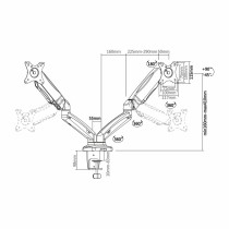 Bildschirm-Träger für den Tisch Aisens DT27TSR-045 Schwarz