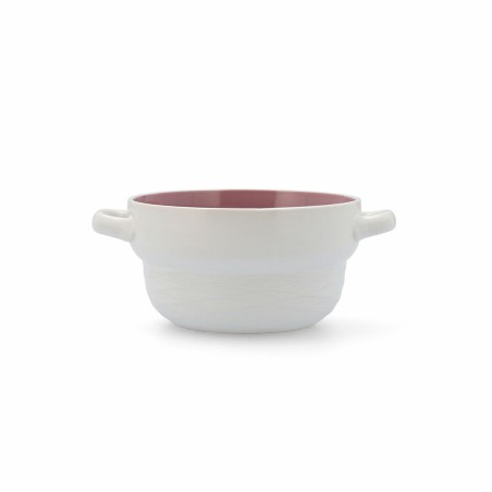 Bowl Quid Vita Peoni Pink Ceramic 500 ml (6 Units) (Pack 6x)