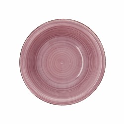 Salatschüssel Quid Vita Peoni aus Keramik Rosa (6 Stück) (Pack 6x)