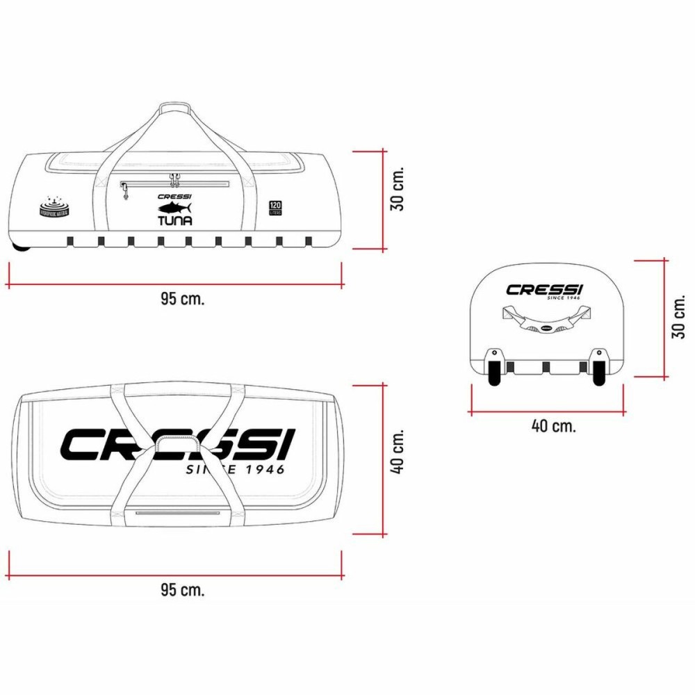 Sporttasche Tuna Roll Cressi-Sub XUB976200 120 L