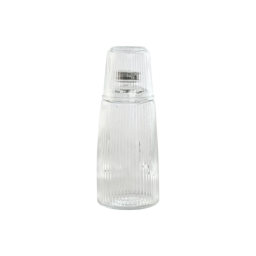 Bouteille d'eau Home ESPRIT Transparent Verre 240 ml 1 L