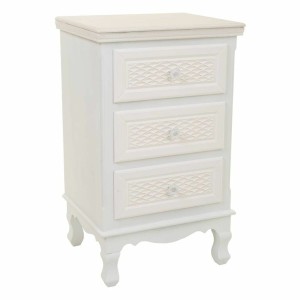 Nightstand Alexandra House Living White Cream 33 x 68 x 41 cm