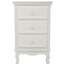 Nightstand Alexandra House Living White Cream 33 x 68 x 41 cm