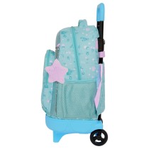 School Rucksack with Wheels Frozen Hello spring Blue 33 X 45 X 22 cm