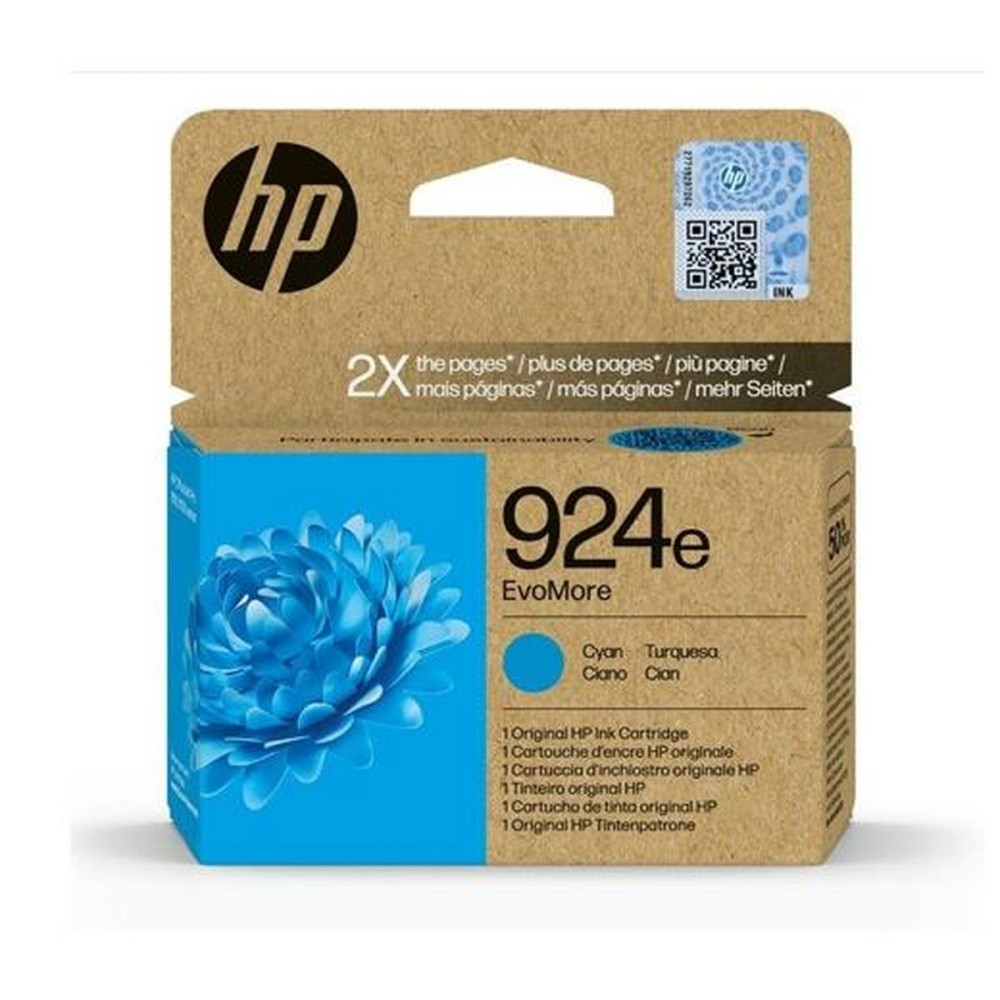 Original Ink Cartridge HP 00P OFFICEJET PRO 8120, 8130 SERIES - 924E Cyan