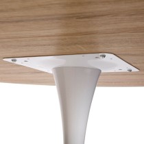 Table de Salle à Manger Versa Lia Métal Bois MDF 120 x 73 x 120 cm