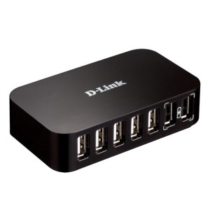 7-Port USB Hub D-Link DUB-H7 USB 2.0 Schwarz