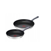 Pan Tefal G7132S55 Black Steel Stainless steel Ø 24 cm Ø 28 cm