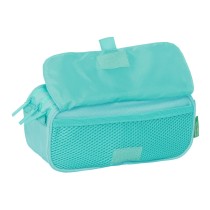 Trousse Fourre-Tout Triple Benetton Letter Vert 21,5 x 10 x 8 cm