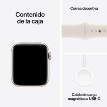 Montre intelligente Apple MXEV3QL/A Blanc 44 mm