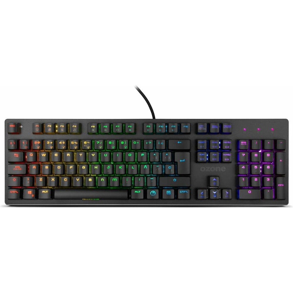 Gaming Keyboard OZONE Spanish Qwerty Black