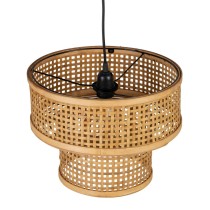 Ceiling Light Black Natural Wood Bamboo 220-240 V 34 x 34 x 26,5 cm