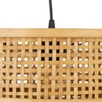 Suspension Noir Naturel Bois Bambou 220-240 V 34 x 34 x 26,5 cm