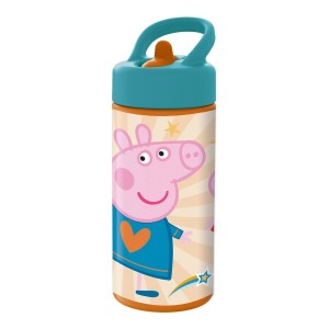 Water bottle Peppa Pig Having fun Pink PVC 410 ml