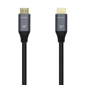 HDMI Cable Aisens Black Black/Grey 3 m