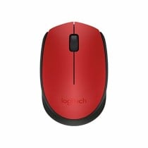 Schnurlose Mouse Logitech M171 1000 dpi Schwarz Rot