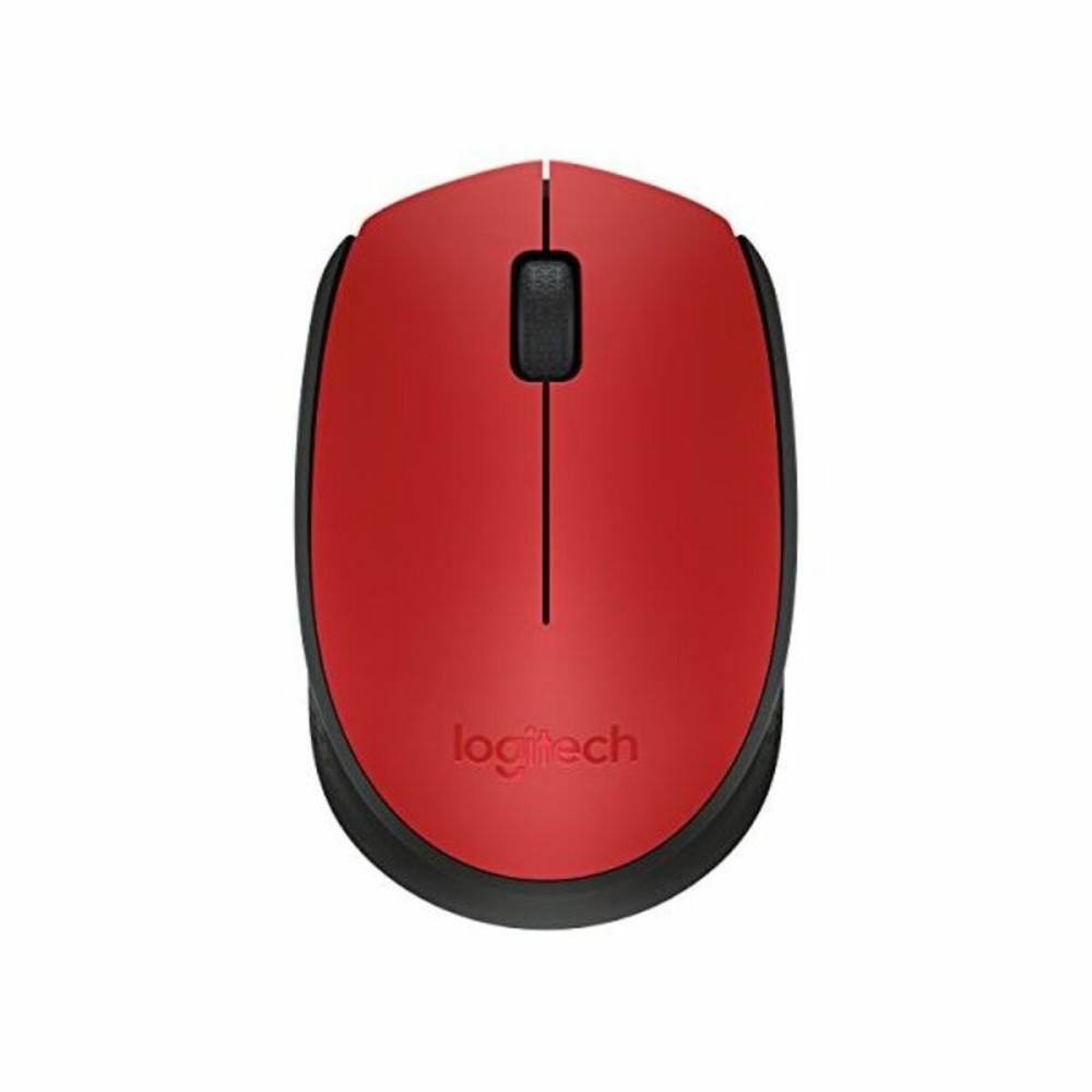 Schnurlose Mouse Logitech M171 1000 dpi Schwarz Rot