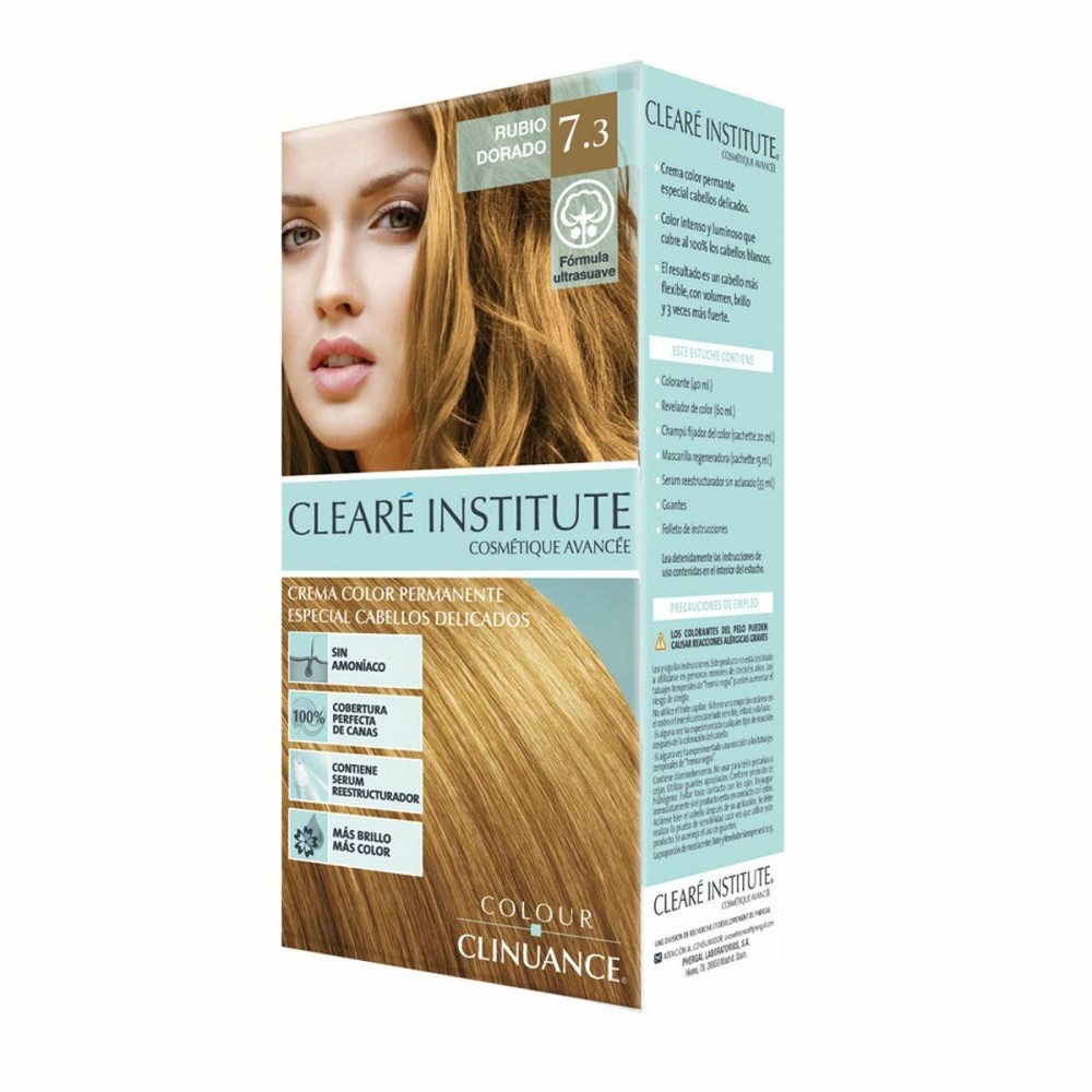 Dauerhafte Creme-Coloration Clearé Institute Colour Clinuance Nº 7.3-rubio dorado