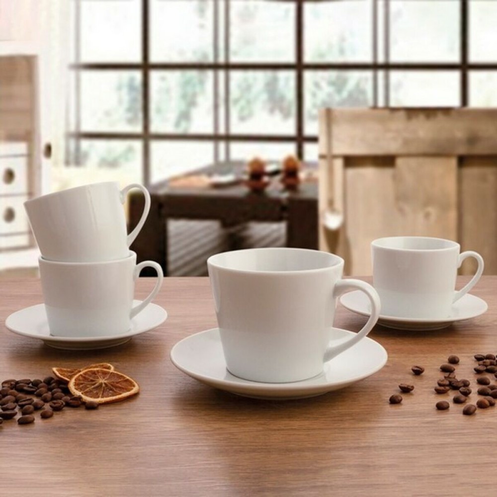 Piece Coffee Cup Set Quid 001442 (12 pcs) Transparent Ceramic 220 ml 6 Pieces