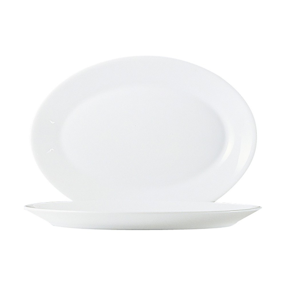 Tray Arcoroc White Glass (6 uds) ( Ø 29 cm)