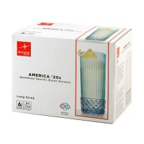 Gläserset Bormioli Rocco America'20s Blau Glas 400 ml