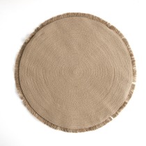 Tapis Vinthera Moa Jute Avec franges 100 cm