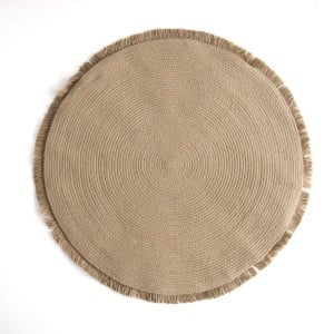 Tapis Vinthera Moa Jute Avec franges 100 cm