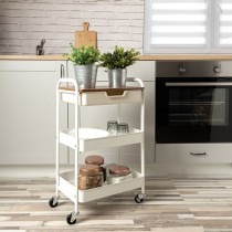 Vegetable trolley Quid Elvia White Metal 46,5 x 30,5 x 75 cm