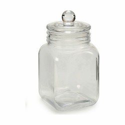 Topf Hermetischer verschluss Durchsichtig Glas 1,2 L 11 x 19,5 x 11 cm (24 Stück)