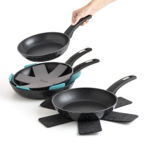 Frying Pan Protector Quid Rico Textile Set 3 Pieces