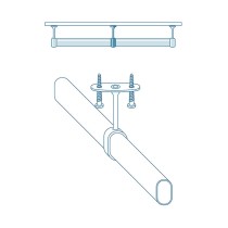 Wardrobe rod support Stor Planet