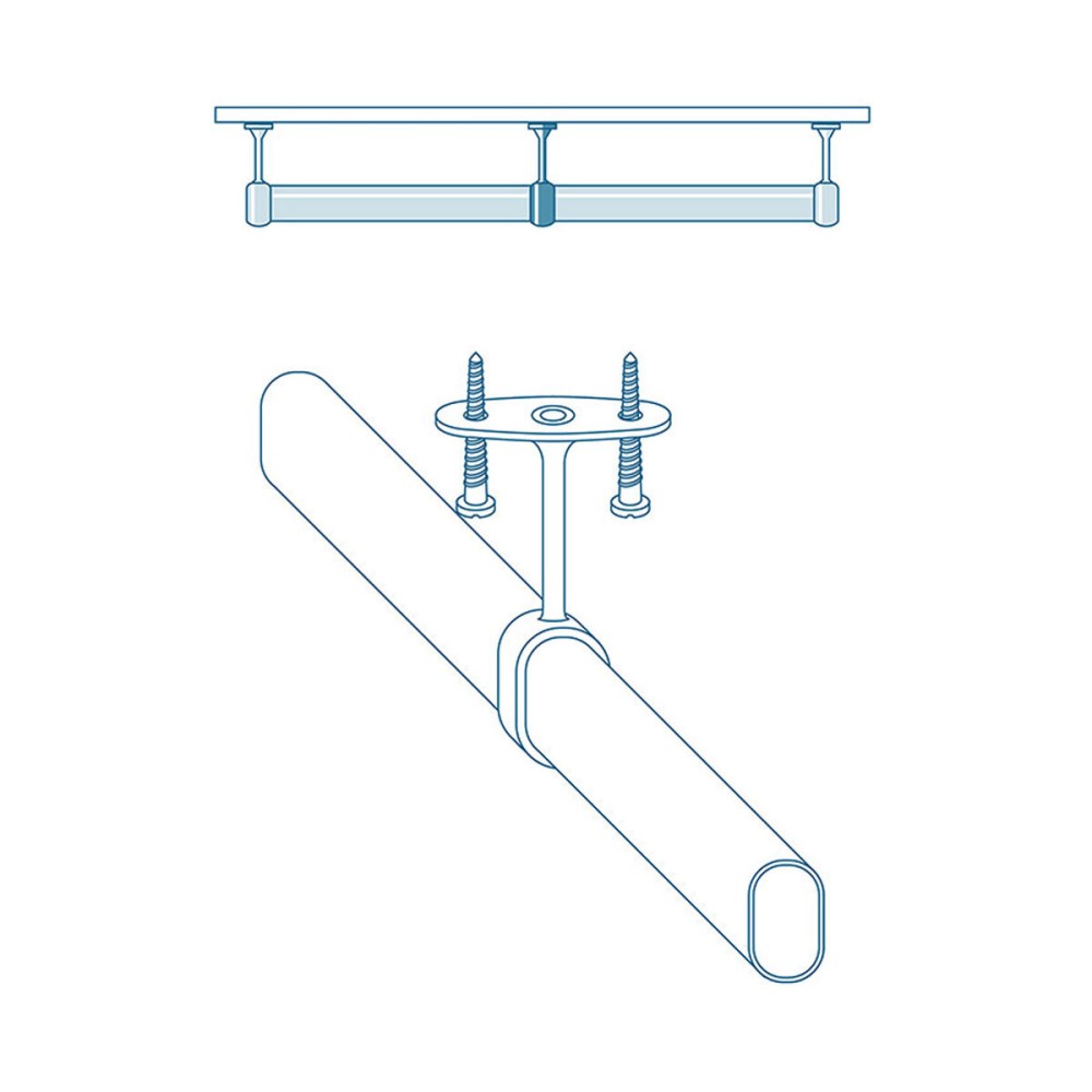 Wardrobe rod support Stor Planet