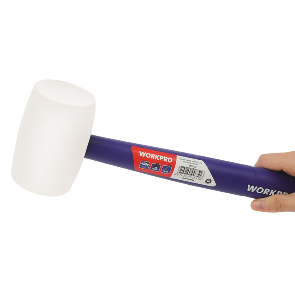 Rubber Mallet Workpro Blue White