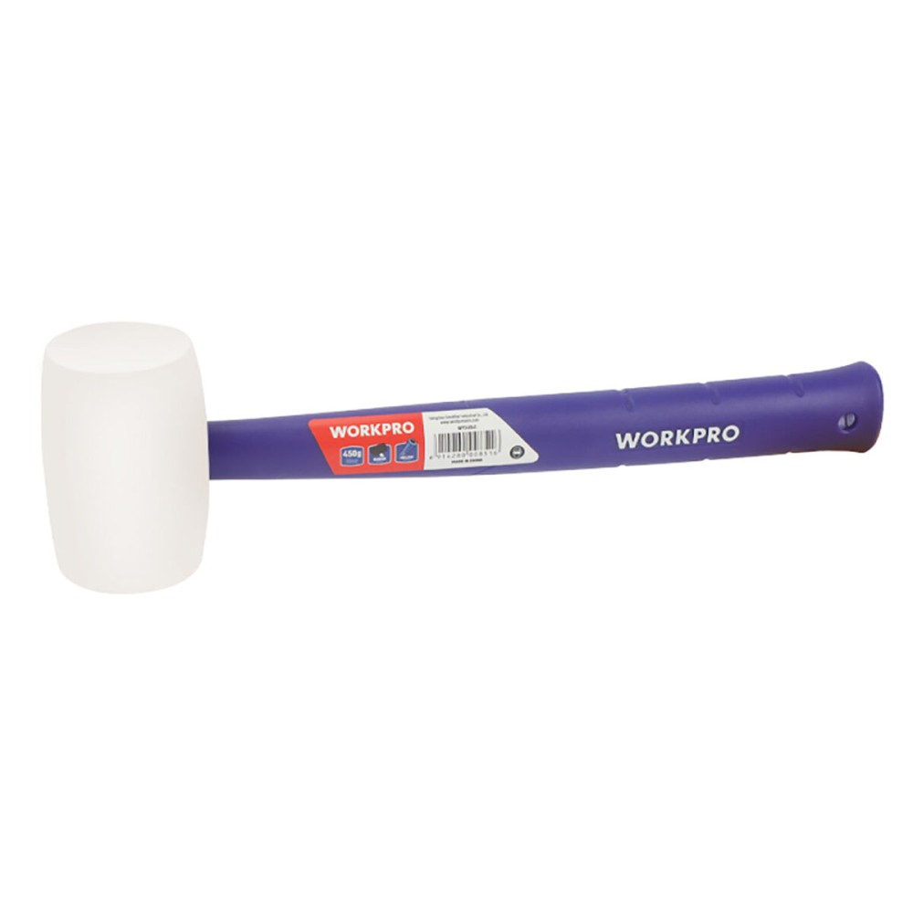 Rubber Mallet Workpro Blue White