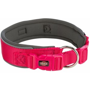 Dog collar Trixie Premium Graphite Fuchsia L 46-55 cm