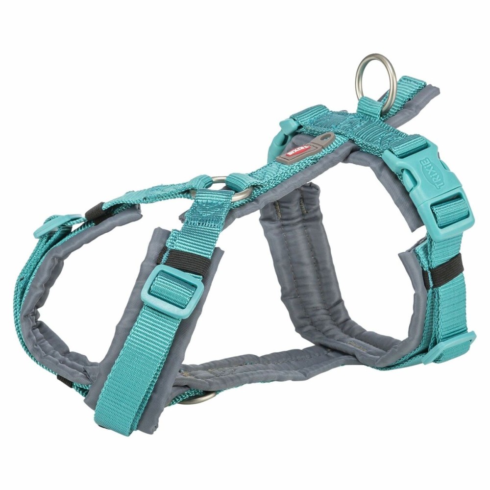 Hundegeschirr Trixie Premium Trekking Graphit Hellblau M/L