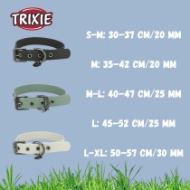 Dog collar Trixie CityStyle Light grey M/L 40-47 cm