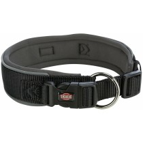 Hundehalsband Trixie Premium Schwarz Graphit L 46-55 cm