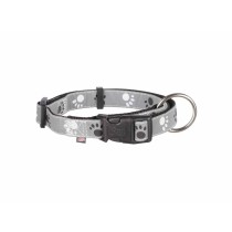 Dog collar Trixie Silver Reflect Black Grey M/L 35-55 cm