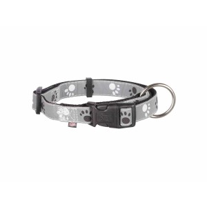 Hundehalsband Trixie Silver Reflect Schwarz Grau M/L 35-55 cm