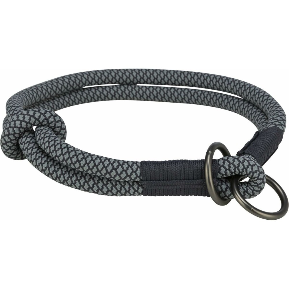 Dressurhalsband für Hunde Trixie Soft Rope Schwarz Grau L/XL 55 cm