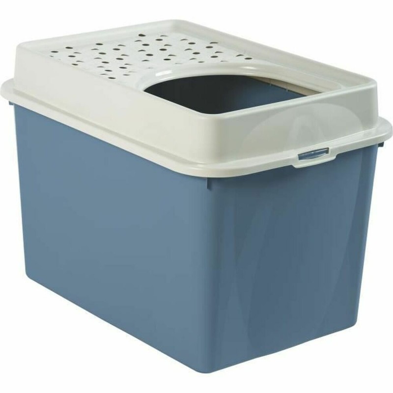 Cat Litter Box Rotho My Pet BERTY 57 x 40 x 33 cm Blue/White